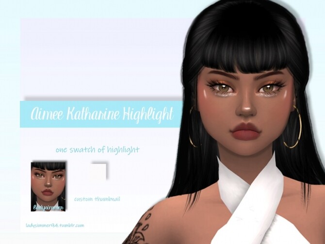 Sims 4 Aimee Katharine Highlight by LadySimmer94 at TSR