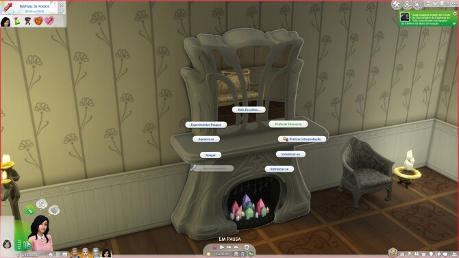 Sims 4 Functional ROM Fireplace Mirror by GuiSchilling19 at Mod The Sims
