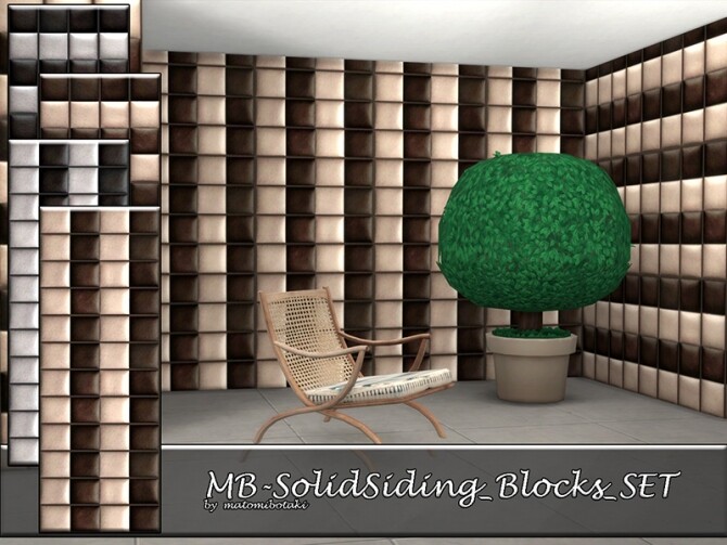 Sims 4 Solid Siding Blocks SET by matomibotaki at TSR