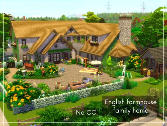 Sims 4 English country house by A.lenna at TSR