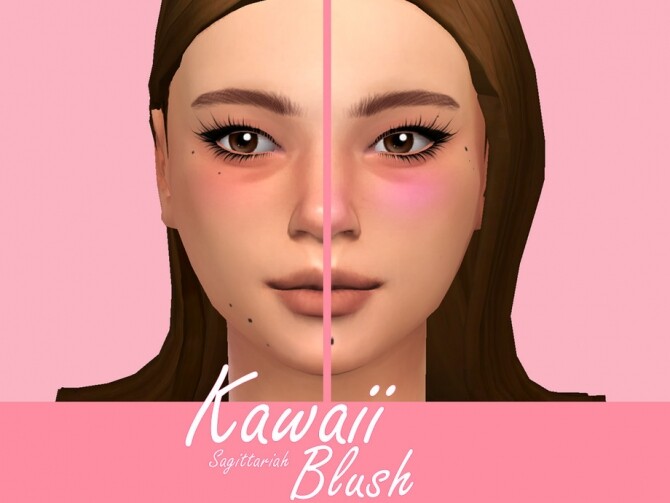 Sims 4 Kawaii Blush by Sagittariah at TSR
