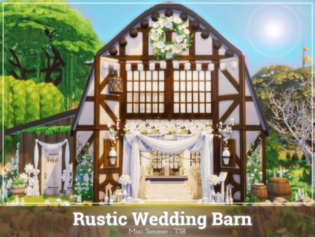 Rustic Wedding barn by Mini Simmer at TSR