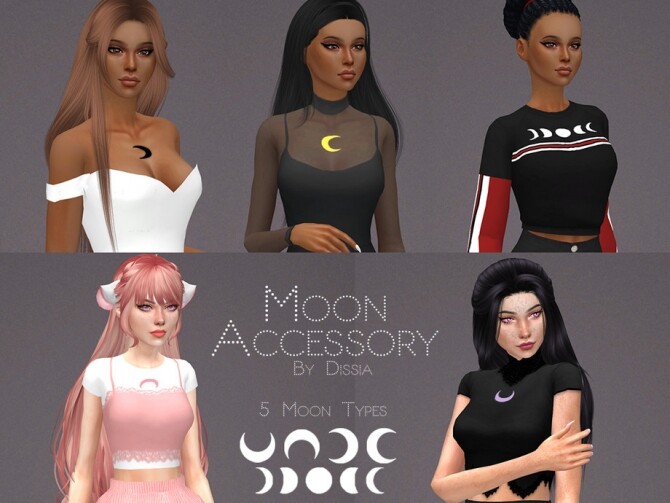 Sims 4 Moon Accessory by Dissia at TSR