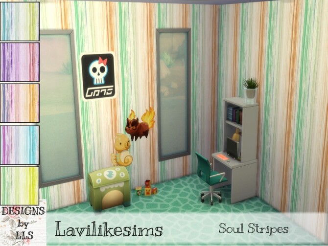 Sims 4 Soul Stripes by lavilikesims at TSR