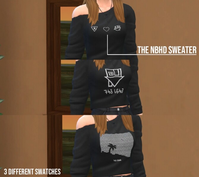 Sims 4 The Neighbourhood Sweater and Beanie by Fivextreme at Mod The Sims