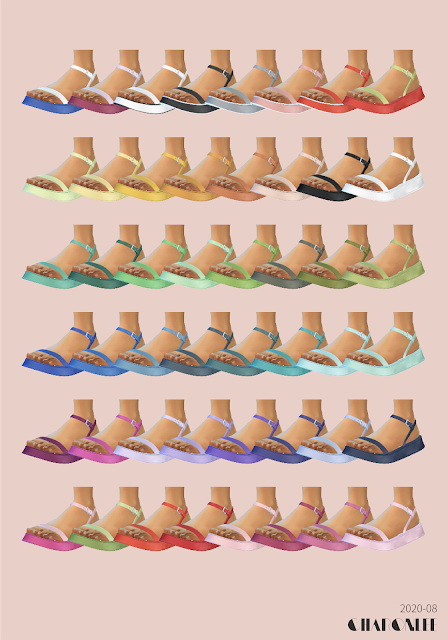 Sims 4 Platform sandals at Charonlee