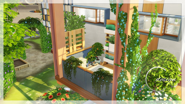 Sims 4 Cozy Eco Home at Cross Design