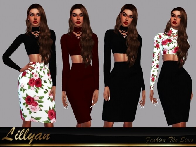 Sims 4 Mary Style outfit by LYLLYAN at TSR