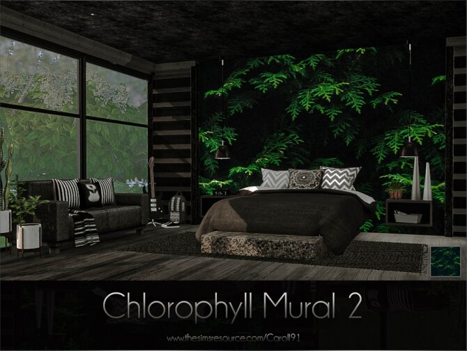 Sims 4 Chlorophyll Mural 2 by Caroll91 at TSR
