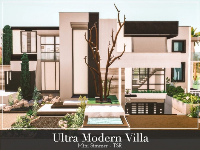 Sims 4 Ultra Modern Villa by Mini Simmer at TSR