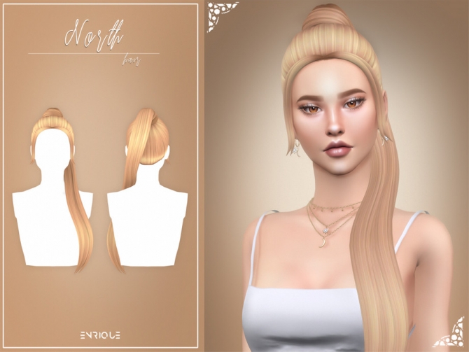 North Hairstyle by Enriques4 at TSR » Sims 4 Updates