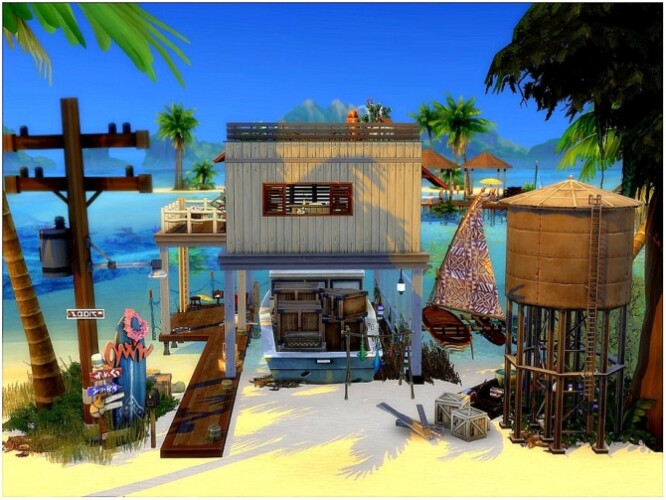 Fisherman House by lotsbymanal at TSR » Sims 4 Updates