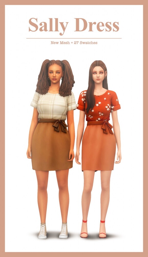 Sims 4 Sally Dress at Sims4Nicole