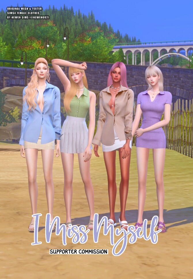 Sims 4 I Miss Myself collection at NEWEN