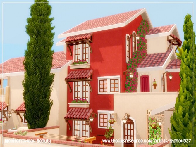 Sims 4 Mediterranean Beauty Home by sharon337 at TSR