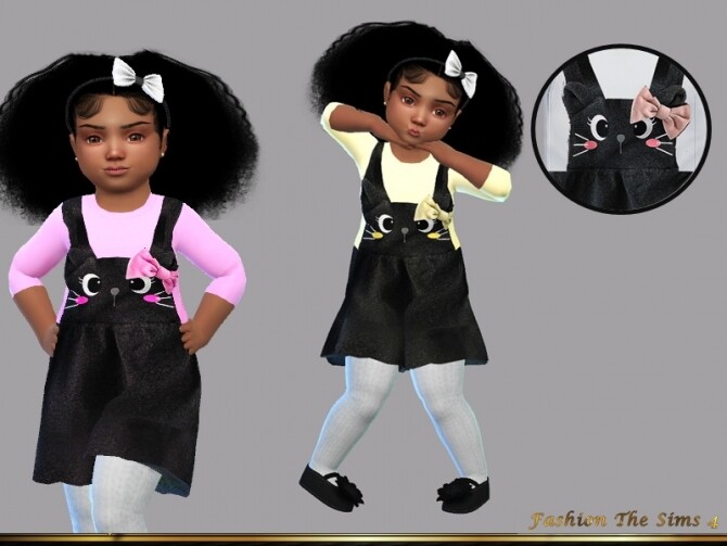 Sims 4 Dress Pauline baby by LYLLYAN at TSR