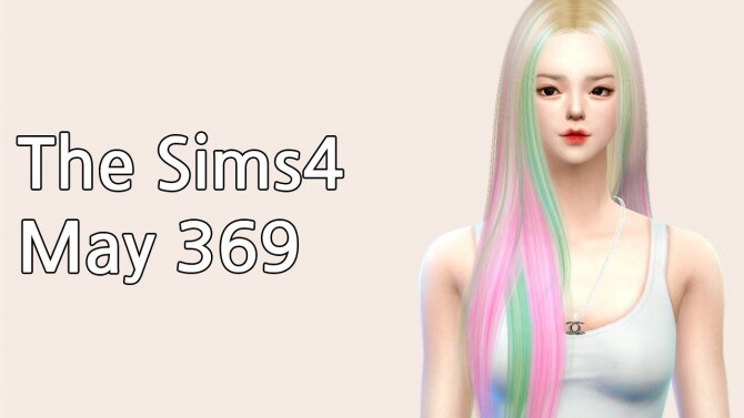 Sims 4 Hair 369F at May Sims