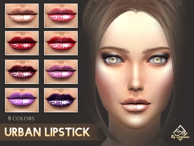 Sims 4 Urban Lipstick by Devirose at TSR