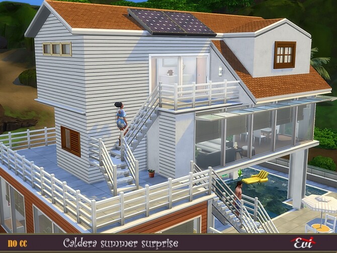 Sims 4 Caldera summer surprise house by evi at TSR