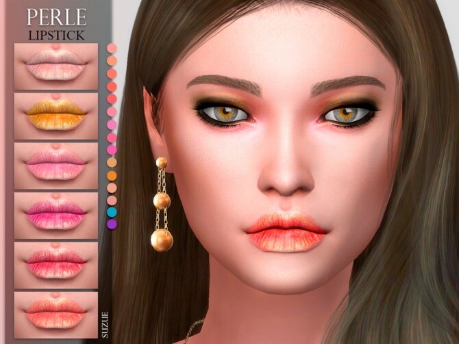 Sims 4 Perle Lipstick N14 by Suzue at TSR