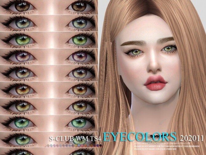 Sims 4 Eyecolors 202011 by S Club WM at TSR
