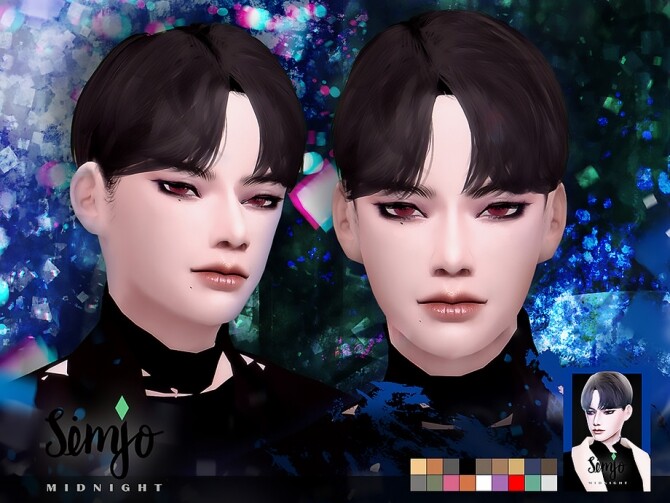 Sims 4 S1 Midnight male hair by KIMSimjo at TSR