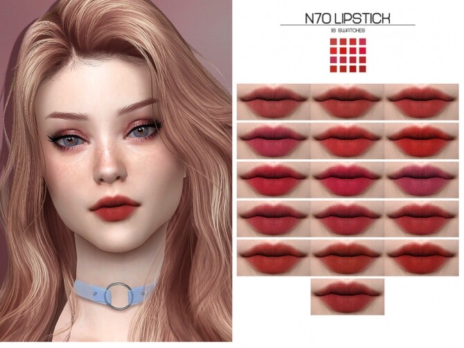 Sims 4 LMCS N70 Lipstick HQ by Lisaminicatsims at TSR