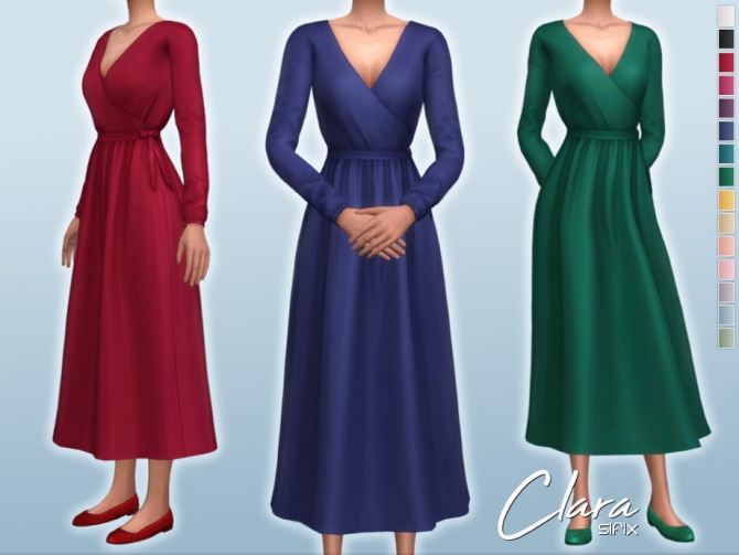Clara Dress by Sifix at TSR » Sims 4 Updates