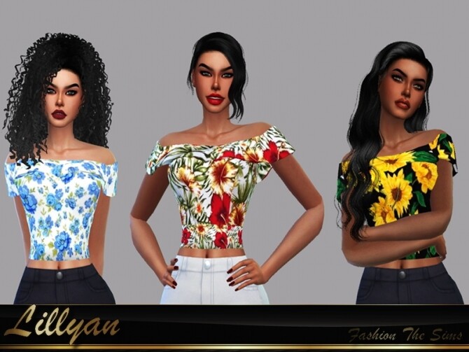 Sims 4 Top Liliana by LYLLYAN at TSR