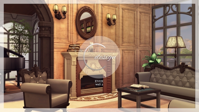 EVOX Wall 3 at Cross Design » Sims 4 Updates