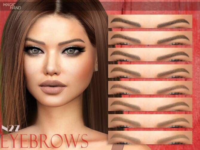 Sims 4 Eyebrows N27 by MagicHand at TSR
