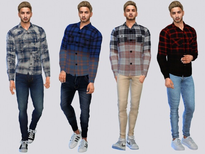 Sims 4 ButtonUps Co. I shirt by McLayneSims at TSR