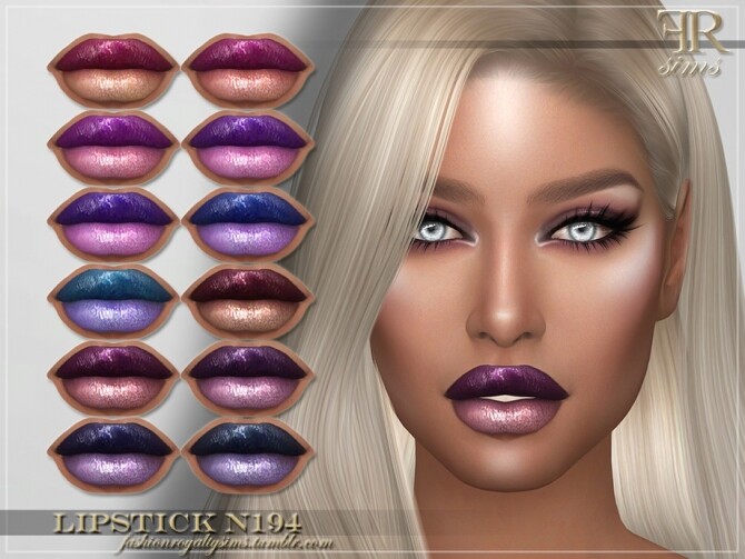Sims 4 FRS Lipstick N194 by FashionRoyaltySims at TSR