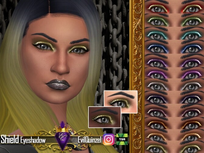 Sims 4 Shield Eyeshadow by EvilQuinzel at TSR