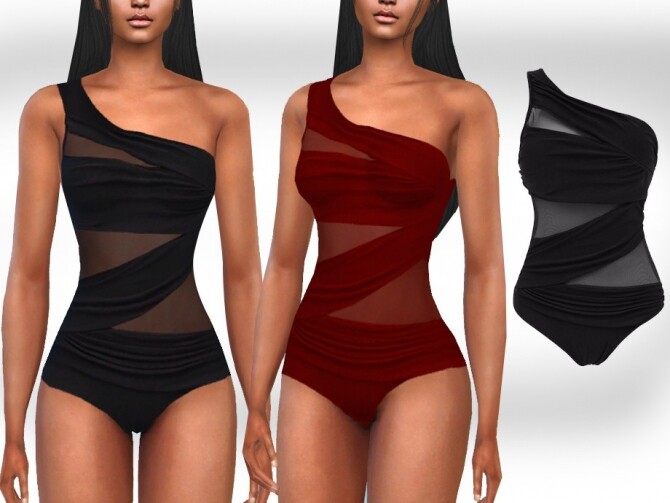 Sims 4 Lace Detail Swimsuits by Saliwa at TSR