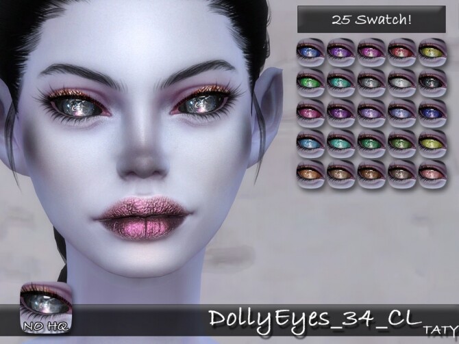 Sims 4 Dolly Eyes 34 CL by tatygagg at TSR