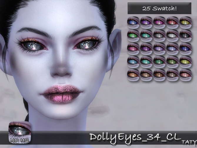 Dolly Eyes 34 CL by tatygagg at TSR » Sims 4 Updates