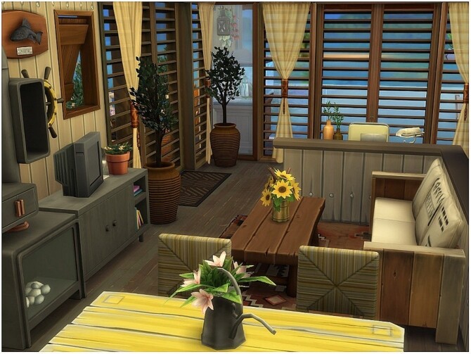 Sims 4 Fisherman House by lotsbymanal at TSR
