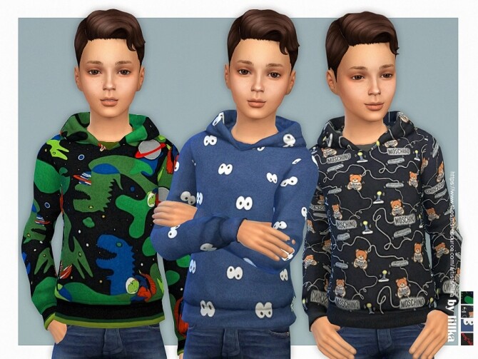 Sims 4 Hoodie for Boys P21 by lillka at TSR