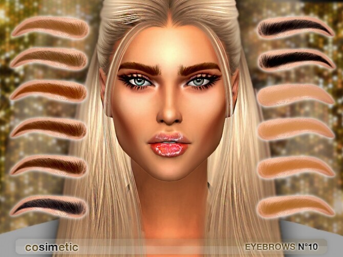 Sims 4 Eyebrows N10 by cosimetic at TSR