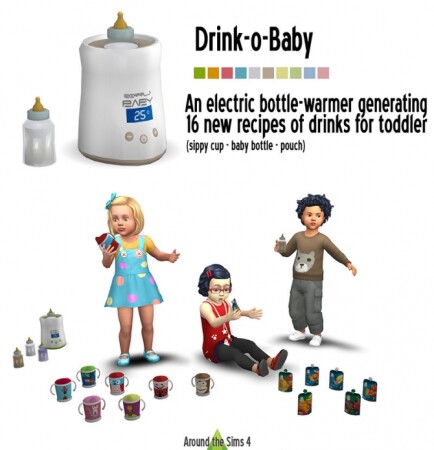 Toddler drinks by Sandy at Around the Sims 4