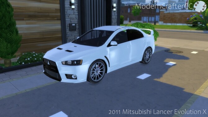 Sims 4 2011 Mitsubishi Lancer Evolution X at Modern Crafter CC