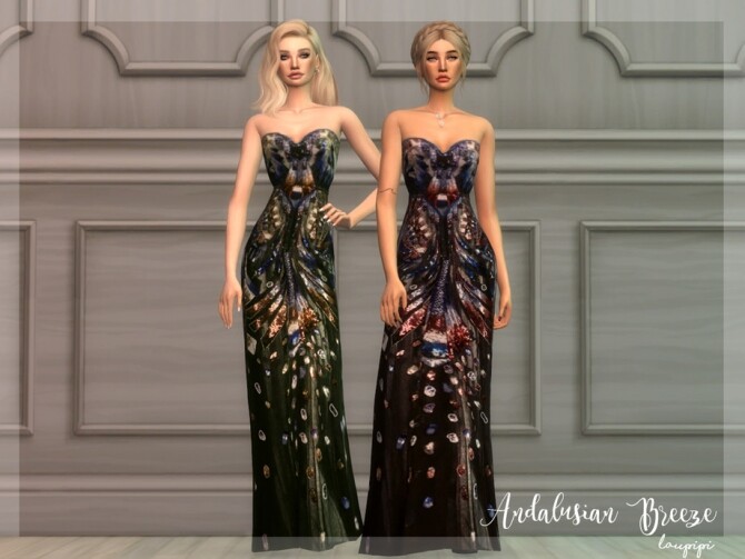 Sims 4 Andalusian Breeze DR7 dress by laupipi at TSR