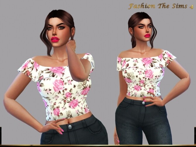 Sims 4 Top Liliana by LYLLYAN at TSR