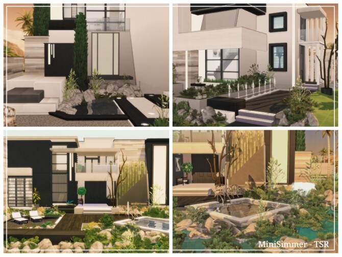 Sims 4 Ultra Modern Villa by Mini Simmer at TSR