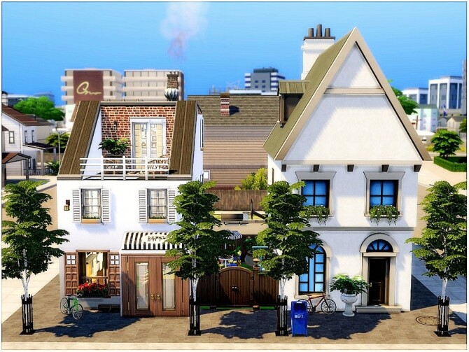 Sims 4 Midtown House by lotsbymanal at TSR