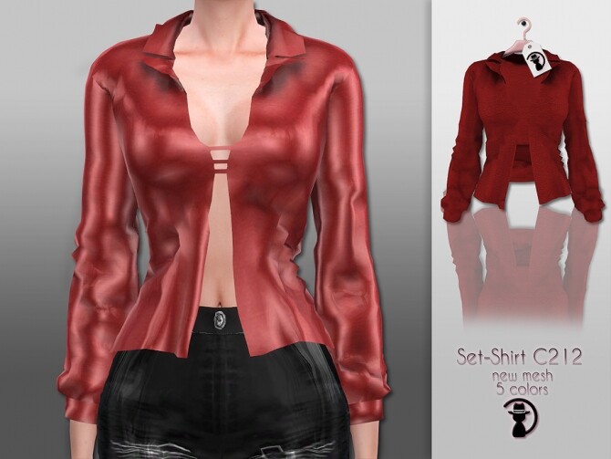 Sims 4 Set Shirt C212 by turksimmer at TSR