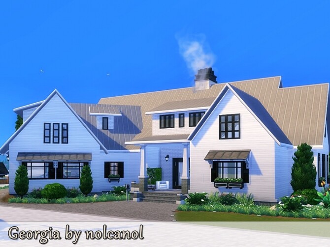 Sims 4 Georgia house by nolcanol at TSR