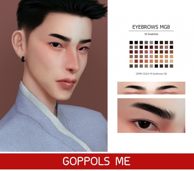 Sims 4 GPME GOLD M Eyebrows G8 at GOPPOLS Me