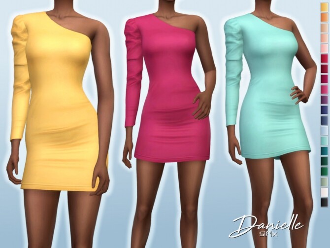Sims 4 Danielle Dress by Sifix at TSR
